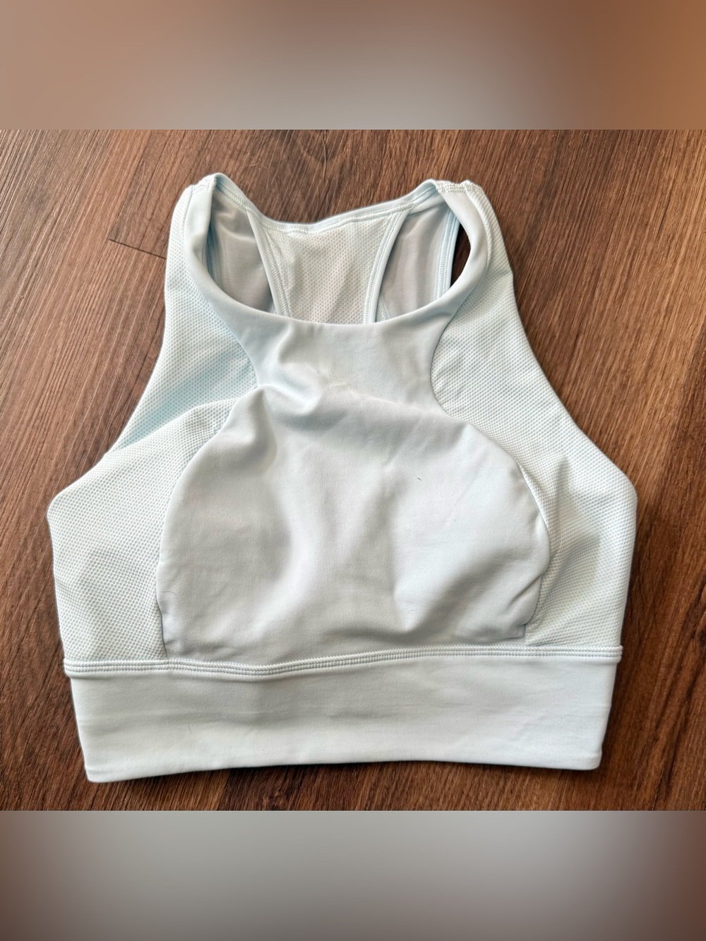 Lululemon Piwder Blue High-Neck Sports Bra